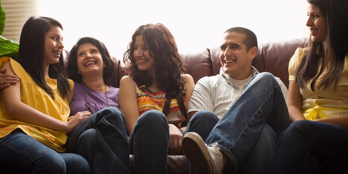 Family making the most of the last year with their teens at home