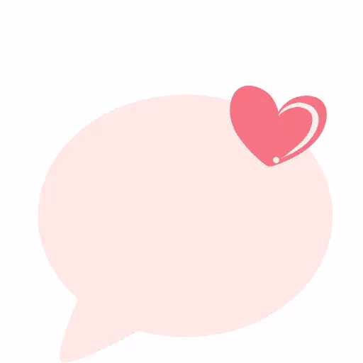 Conversation bubble with heart representing connection through conversation with teens